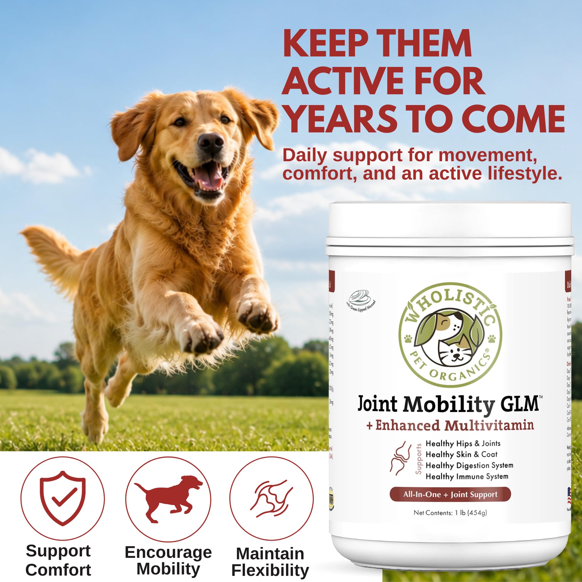 Amazon.com : Hip and Joint Supplement for Dogs and Cats, 1 Lb, 45